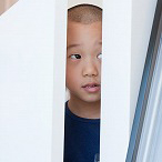 カウンターの隙間から