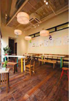 福岡ビジョナリーアーツさんカフェ店内(こどもcafeバージョン)